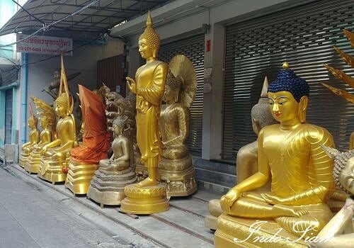 Dans les rues dans Bangkok