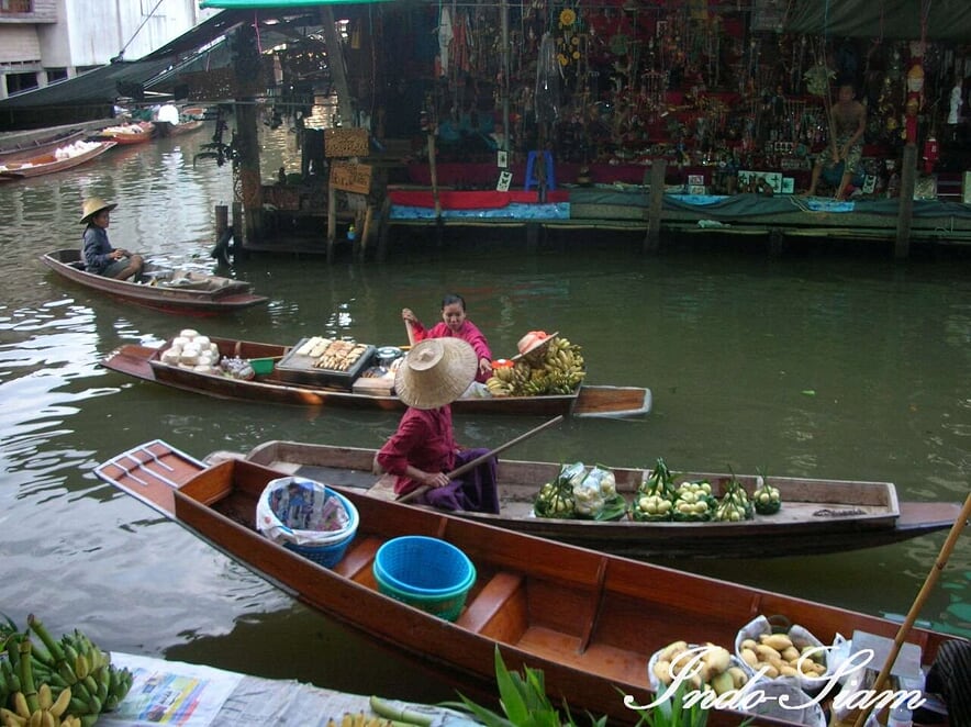 Marché flottant de Damnoën Saduak