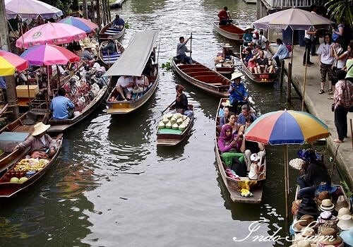 Marché flottant, Bangkok